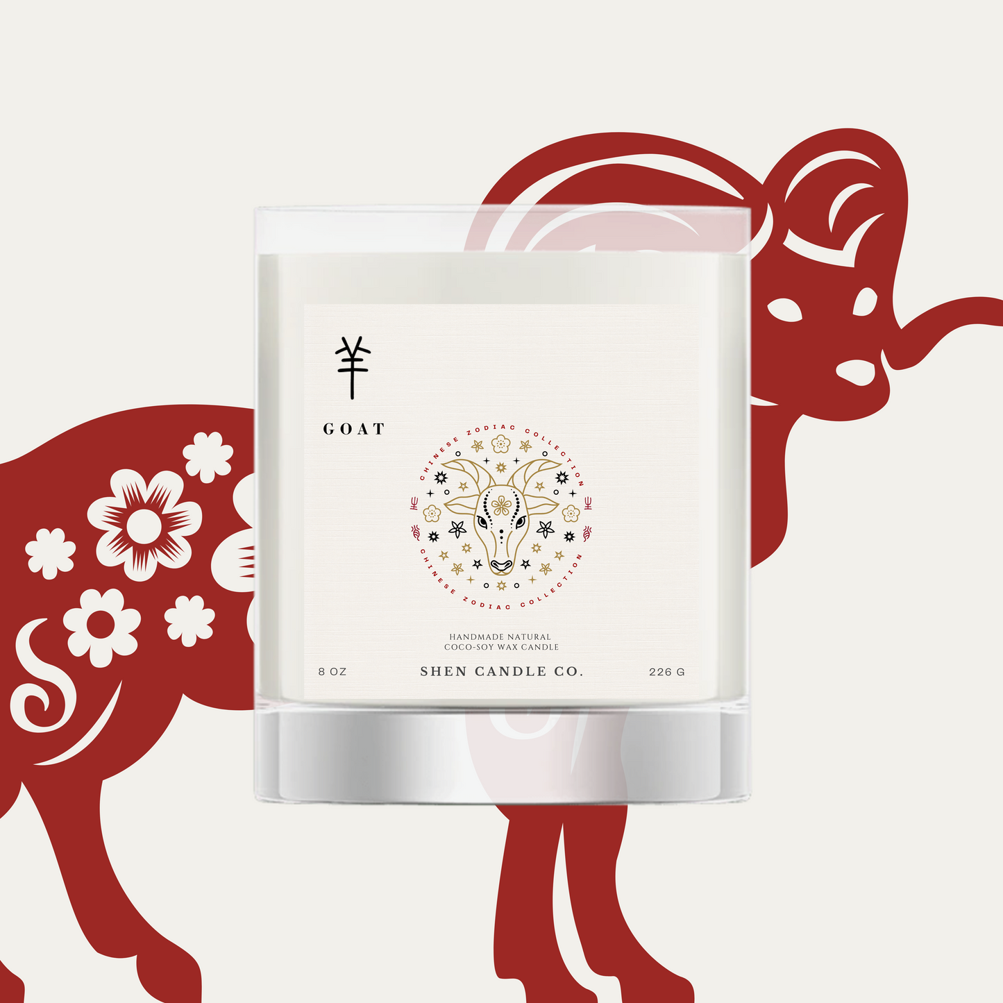 Chinese Zodiac Custom Candle