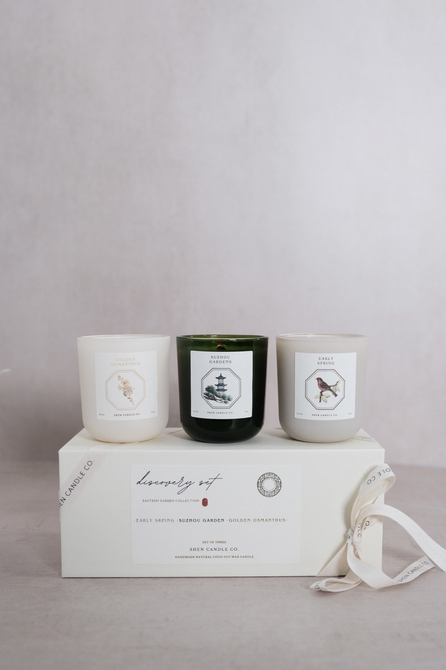 Mini Candle Discovery Set of Three- Eastern Garden Collection